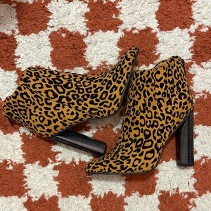 Leopard Print Women’s Ankle Booties